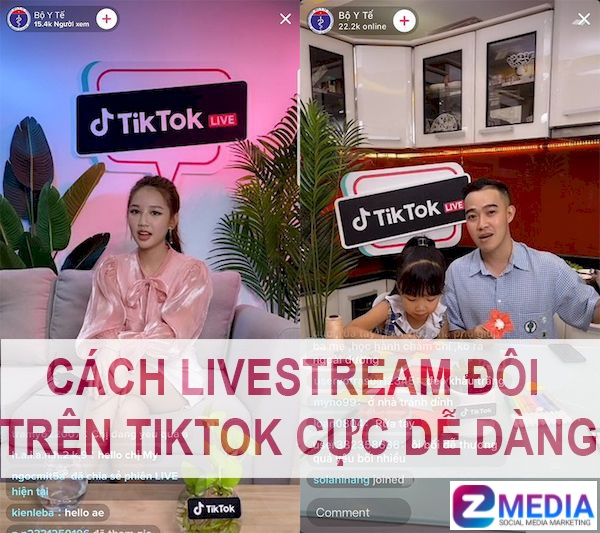 Làm thế nào để phát trực tiếp đôi với người khác trên Tiktok?